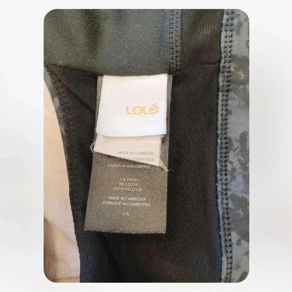 Lole Black & Grey  Adjustable Sports Bra Size Large - Picture 7 of 8